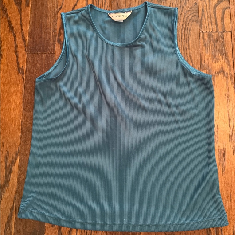 Allison Daley Teal Tank Top women’s Large